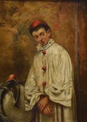 une image représentant un tableau d'un homme portant un chapeau et un oiseau sur l'épaule