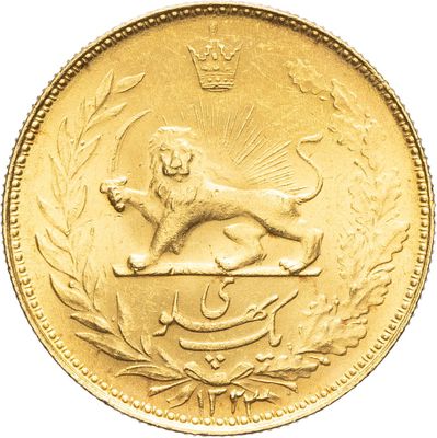 une image représentant une pièce d'or sur laquelle figure un lion