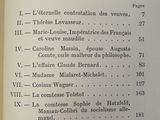 an open book with a list of different things on it