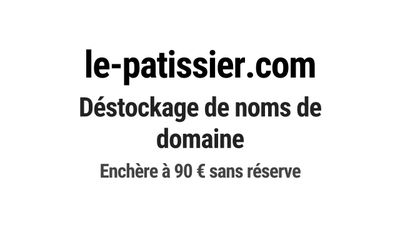 Nom de domaine le-patissier.com.