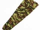 a close up of a pair of camouflage pants on a white surface