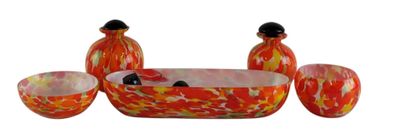 a bath set that includes a bath tub, soap dispenser, and a toothbrush holder