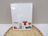 a card with a picture of a motorcycle on it
