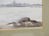 a picture of a picture of a watercolor painting on the wall