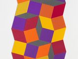 an image of a piece of art that looks like hexagons