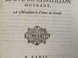 an old book with a black and white image of a tree