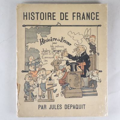 un vieux livre avec la photo d'un homme dans un train