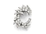 broche en diamant art déco, par van cleef