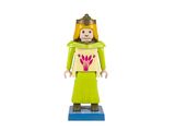 un gros plan sur une figurine représentant une femme coiffée d'une couronne