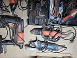 a lot of tools that are sitting on the floor