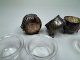 three cups sitting next to each other on a table