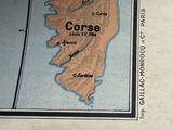 a map of the island of corsee on the map
