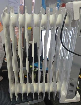 an image of a radiator that is being worked on