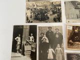 several old black and white photographs of people and children
