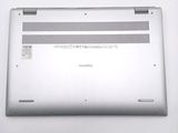 a close up of a laptop with the bottom panel missing