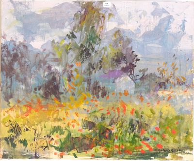 VASLIN Georges (1921-2002). Paysage.