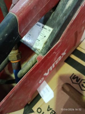 a red box with some tools inside of it