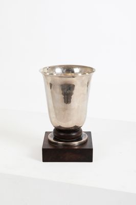 PUIFORCAT FRANCE Coupe en métal argenté - Photo 1