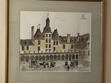 une photo d'un bâtiment sur lequel se trouve une horloge