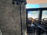 an image of a room with a tv and a table