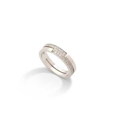 DINH VAN Bague "Seventies" Diamants taille brillant Or 18k (…