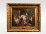 an image of a painting of a group of people in a room
