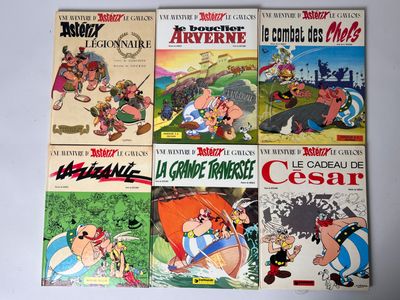 Lot de 19 albums de bandes dessinées Astérix et Obélix