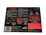a back cover of a video game with a picture of a wrestling match
