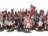 de nombreuses figurines de soldats représentées ensemble