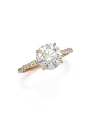 a diamond single - stone ring, by van cleef