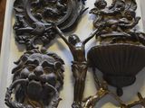 a metal tray with a bunch of metal items on it