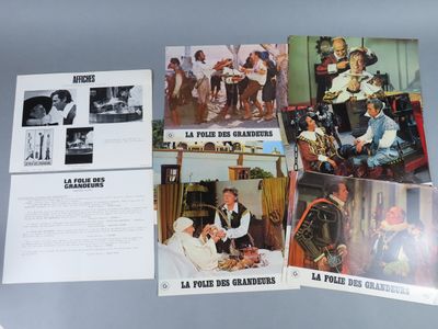 several pictures of a bunch of old movie posters on a table