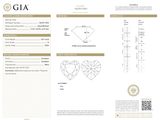 the gia diamond is shown in a white and gold brochure