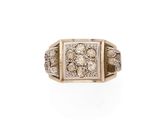 une bague en or et diamant