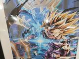 dragon ball goku framed art print