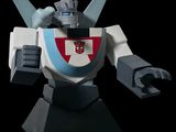 an image of a toy figure of a robot on a black background