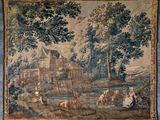 une image d'une tapisserie accrochée au mur d'une pièce