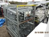 a large metal cage filled with many different types of electronics