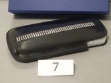 a black case that has a number 7 on it