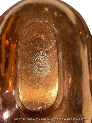 Deux Rares coupelles à saigner de médecine en cuivre, époque…