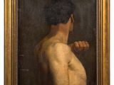 an image of a painting of a man holding a baseball bat