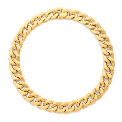 un bracelet à maillons en or de Cartier