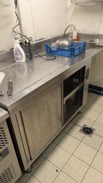Caisson bas chauffe-plat en inox