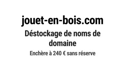 Nom de domaine jouet-en-bois.com.