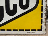 a yellow and black sign that says jco on it