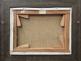 an image of a picture of a picture frame with a piece of cardboard in it