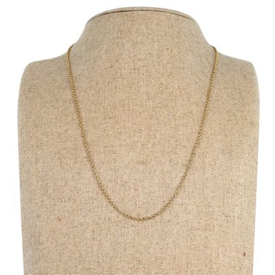 a mannequin torso with a gold chain on it