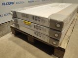 a stack of boxes on a pallet in a warehouse