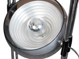 a light that is sitting on top of a stand
