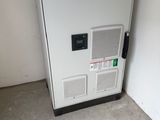 an image of a white refrigerator in a room